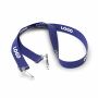 Polyester Pantone-gematchte zeefdruk keycord met 2 clips