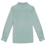 Ecologisch verwassen damesoverhemd washed jade green XS