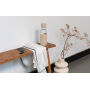 Ukiyo glazen hydratatie-trackingfles met sleeve, bruin