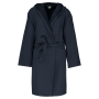 Biologische badjas met capuchon Navy S/M