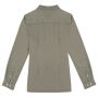 Ecologisch verwassen damesoverhemd washed pale khaki XS