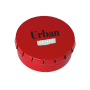 Rond click clack blik  (Ø 53 mm)te vullen met diverse vullingen uit Europa - rood