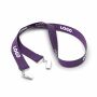Polyester Pantone-gematchte zeefdruk keycord met 2 clips