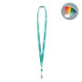 Ronde polyester lanyard met metalen klem