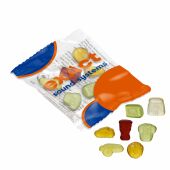 Vruchtengummies in veel standaard vormen, Transparant, Voetbal MIX Vruchtengummies in veel standaard vormen, Transparant, Voetbal MIX
