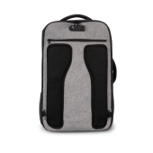 Antidiefstalrugzak van polyester. Graphite Grey Heather / Black One Size