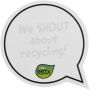 Sticky-Mate® tekstballonvormige gerecyclede sticky notes - Wit