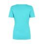 Interlock T-shirt | v-hals | dames - Mint, S