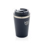 Java RCS recycled dubbel wandige beker 350ML, donkerblauw