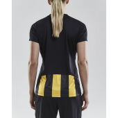 *Progress stripe jersey wmn bla/Swe.yel s