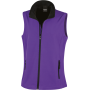 Core Ladies Printable Softshell Bodywarmer Purple / Black XXL