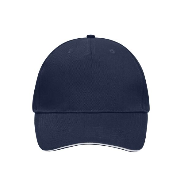 5 Panel Sandwich Cap navy/white one size 5 Panel Sandwich Cap navy/white one size