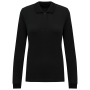 Bio180 piqué damespolo lange mouwen Black XS