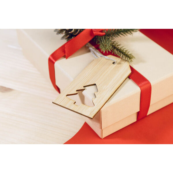 BamTag - bamboe cadeau label, kerstboom BamTag - bamboe cadeau label, kerstboom