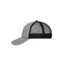 5 Panel Polyester Mesh Cap dark grey/black one size