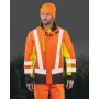 3-laags gerecycled softshell veiligheidsjas Fluorescent Yellow / Orange / Black S
