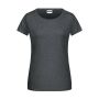 Ladies' Basic-T black-heather S