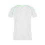 Ladies' Sports T-Shirt white/bright-green XS