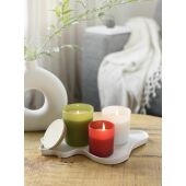 Glazen kaars Lucas | Plantaardig was | 200 g - zwart
