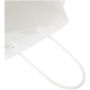 Handgemaakte 170 g/m2 integra papieren tas met plastic handgrepen - medium - Wit