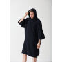 Badstof poncho Black One Size
