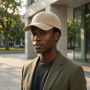 BEAU AWARE™ Washed 6 panel 270gsm cotton twill cap, beige BEAU AWARE™ Washed 6 panel 270gsm cotton twill cap, beige