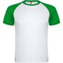 Indianapolis short sleeve unisex sports t-shirt - White/Fern green - 3XL Indianapolis short sleeve unisex sports t-shirt - White/Fern green - 3XL