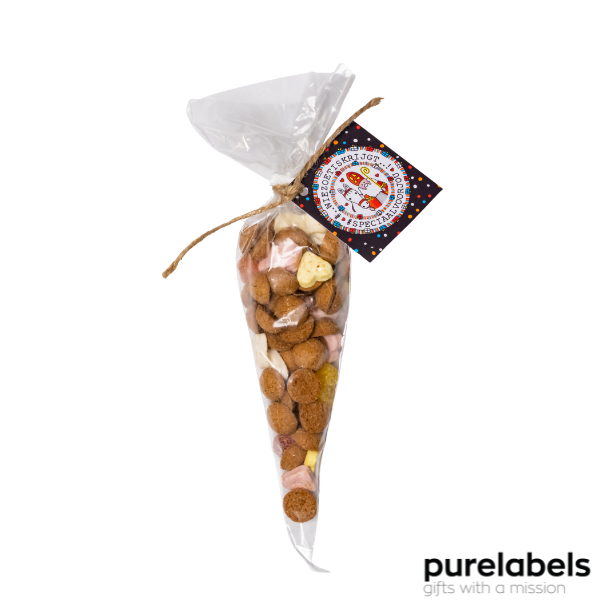 Puntzak strooigoed 200g | Sinterklaas relatiegeschenk