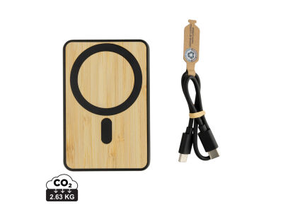 Zen RCS rplastic 5000 mah 5W magnetische bamboe powerbank