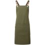 Clip 'n' Clasp Cross Back Bib Apron, Olive Green, ONE, Premier Clip 'n' Clasp Cross Back Bib Apron, Olive Green, ONE, Premier