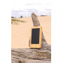 Sunwick 10.000 mAh bamboe solar powerbank, bruin