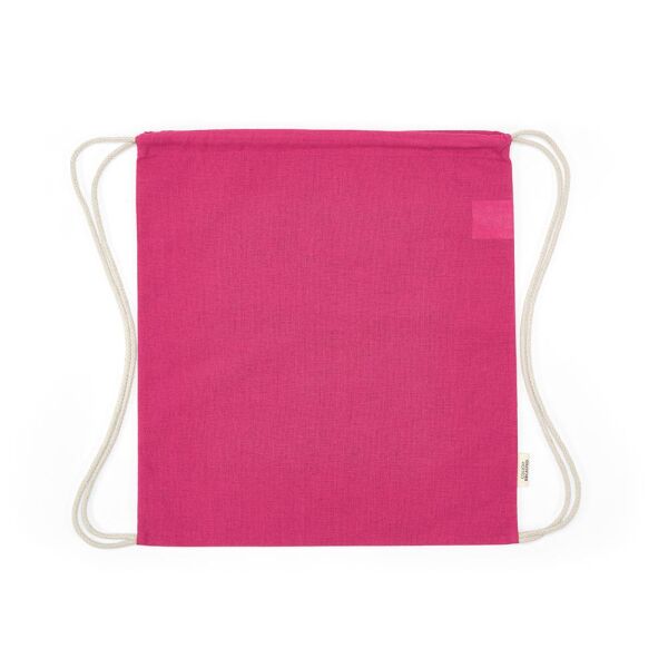 Gerecycled katoenen eco gymtas Lhotse | 140 g/m² | 41×37 cm | Koord rugzak | Fuchsia Gerecycled katoenen eco gymtas Lhotse | 140 g/m² | 41×37 cm | Koord rugzak | Fuchsia