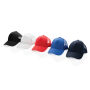 Impact AWARE™ 5 panel recycled katoenen truckercap, zwart Impact AWARE™ 5 panel recycled katoenen truckercap, zwart