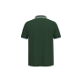Herenpolo met korte mouwen en contrasterende bies Forest Green / White S