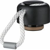 Gerecyclede roestvrijstalen dubbelwandige drinkfles (500 ml) Solene zwart Gerecyclede roestvrijstalen dubbelwandige drinkfles (500 ml) Solene zwart