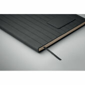 TINTRAY - A5 notitieboek in smokey PU - Zwart