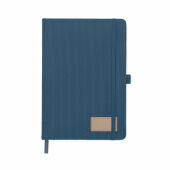 CORDI NOTE - A5 RPET corduroy notitieboek - Blauw