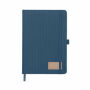 CORDI NOTE - A5 RPET corduroy notitieboek - Blauw