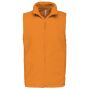 Bodywarmer van microfleece heren orange S
