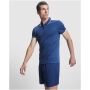 Tamil sportpolo met korte mouwen voor heren - Navy Blue/Wit - S