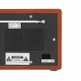 Houten design AM/FM radio CLASSIC bruin, zilver