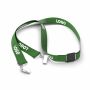 Polyester Pantone-gematchte zeefdruk keycord met 2 clips