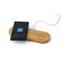 Draadloze oplader Tatum | 2-in-1 - bamboe Draadloze oplader Tatum | 2-in-1 - bamboe