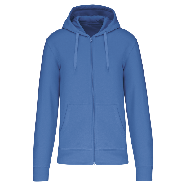 Ecologische herensweater met capuchon en ritssluiting Light Royal Blue 4XL Ecologische herensweater met capuchon en ritssluiting Light Royal Blue 4XL