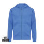 Iqoniq Abisko gerecycled katoen hoodie met rits, heather blue (XXXL)