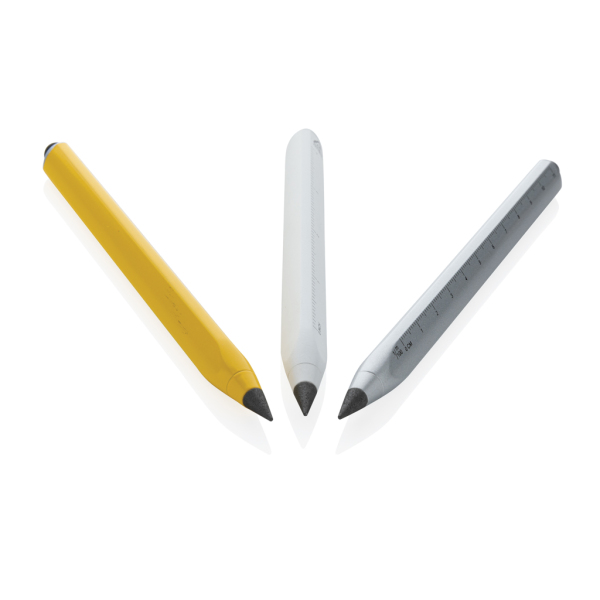 Eon RCS gerecycled aluminium infinity pen, geel