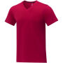 Somoto Heren T-shirt met V-hals en korte mouwen - Rood - XS Somoto Heren T-shirt met V-hals en korte mouwen - Rood - XS