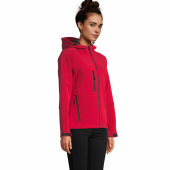 REPLAY WOMEN - REPLAY DAMES HOOD SOFTSHELL - L - Pepper Red