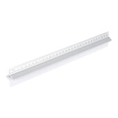 Aluminium driehoeks liniaal, zilver