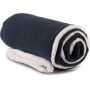 Plaid van sherpa night navy one size
